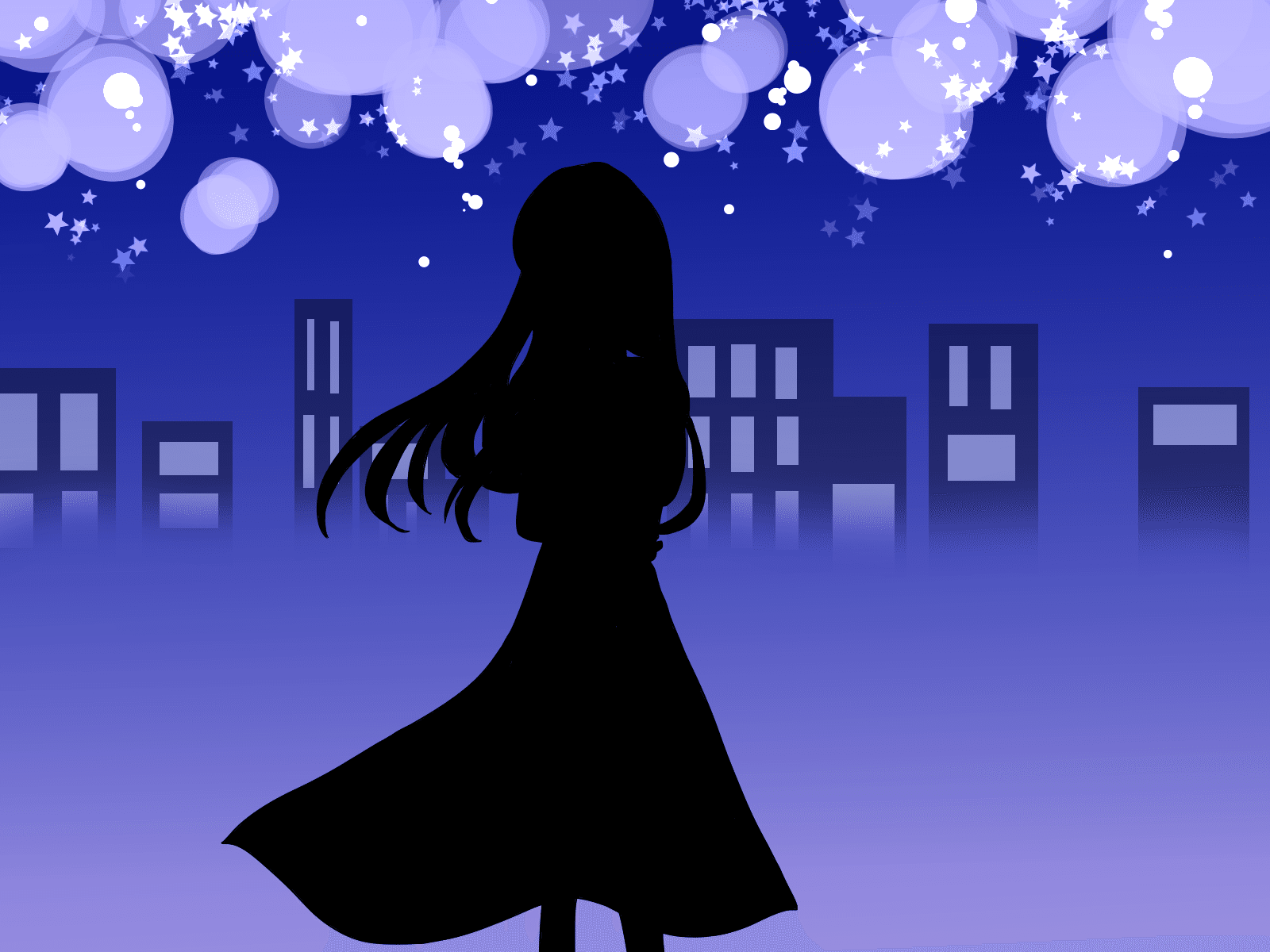 イラスト 時 夜空の街角で Mado Note