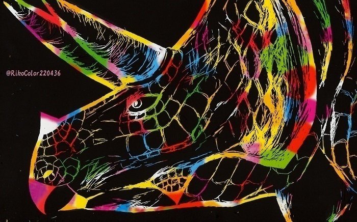 今まで描いたスクラッチアートまとめ 舟木りこ Note