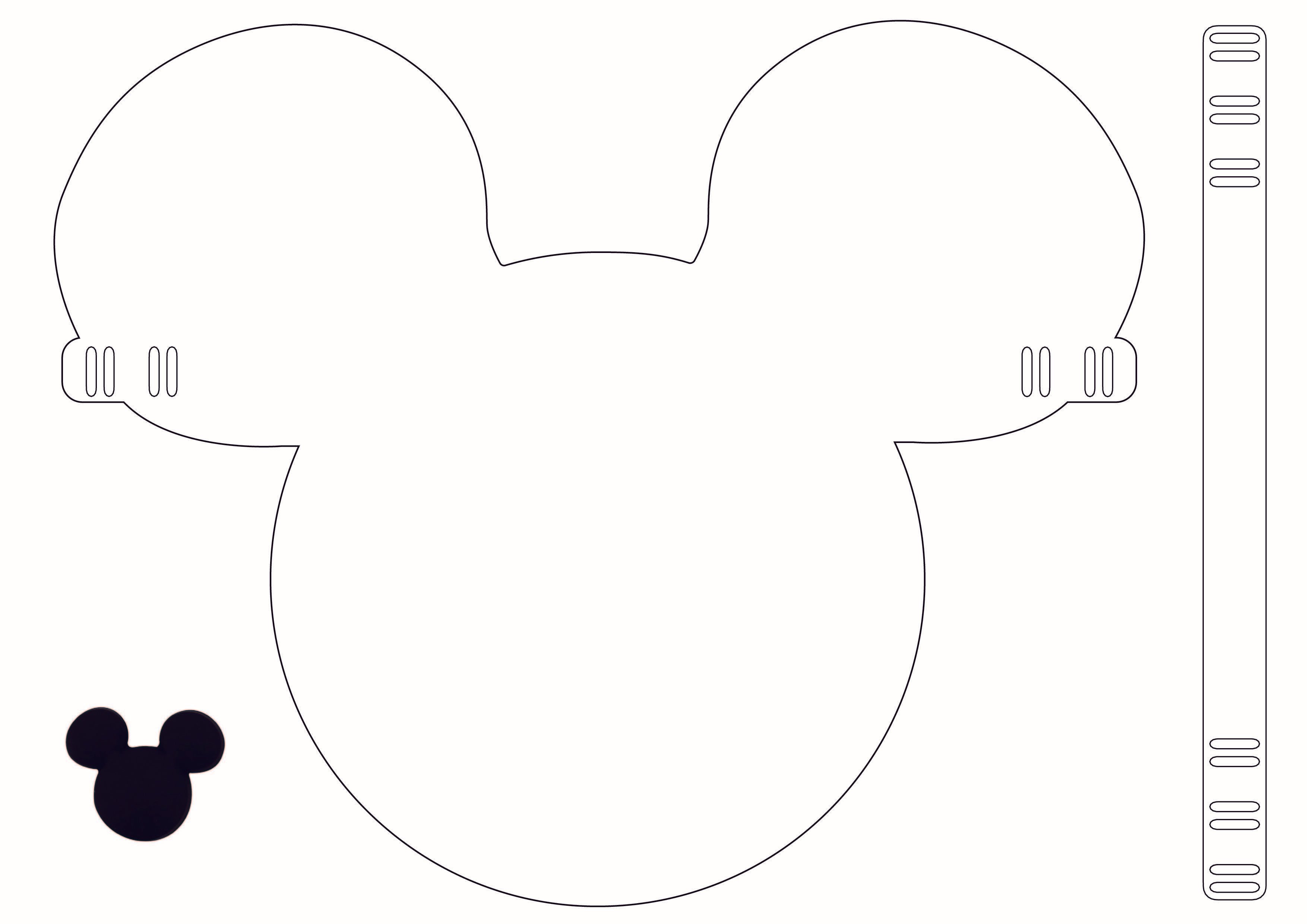 ミッキーマウス フェイスシールド型紙 Junpei Haga Design Note
