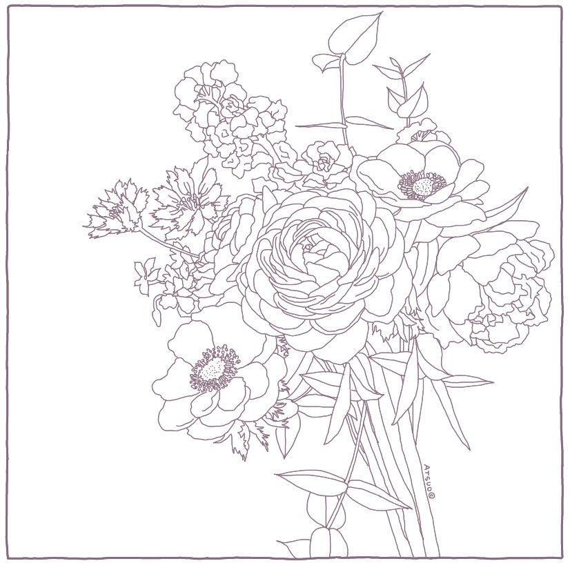 塗り絵 25 イラストレーター 鈴木あつよ Note 塗り絵 25 イラストレーター 鈴木あつよ Note