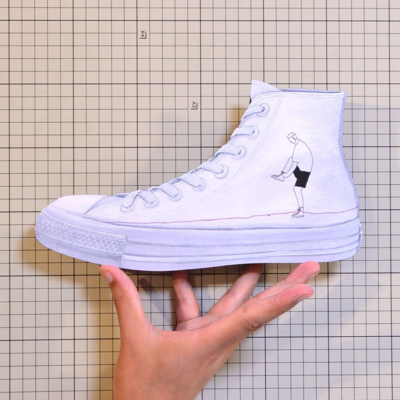 Shoes：01598 “White atelier BY CONVERSE” Artist collaboration design “moeko”