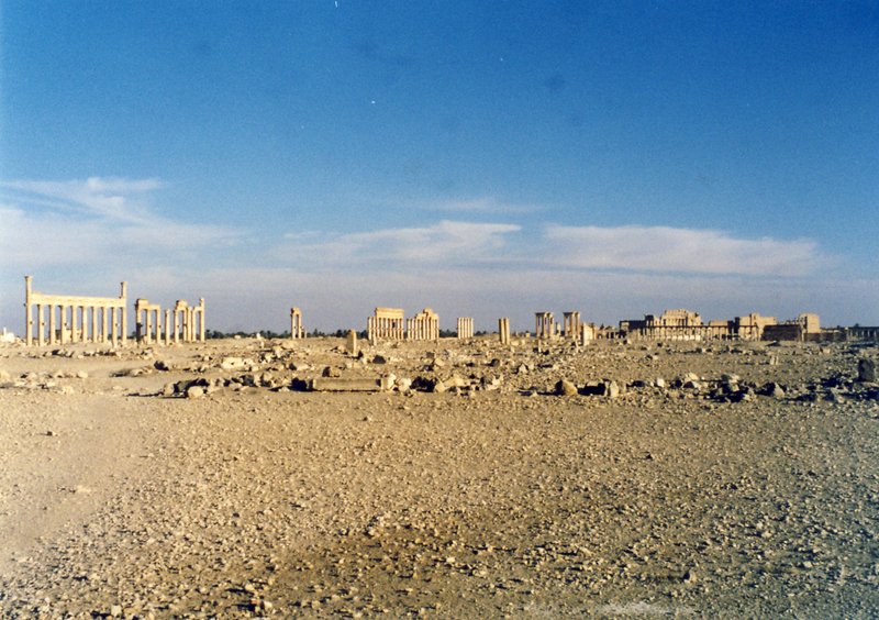 パルミラ遺跡の全景　1999年1月