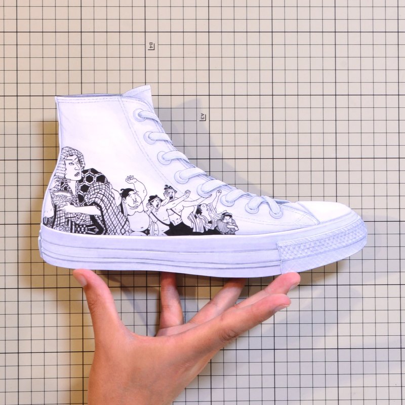 Shoes：01602 “White atelier BY CONVERSE” Artist collaboration design “高橋信雅”