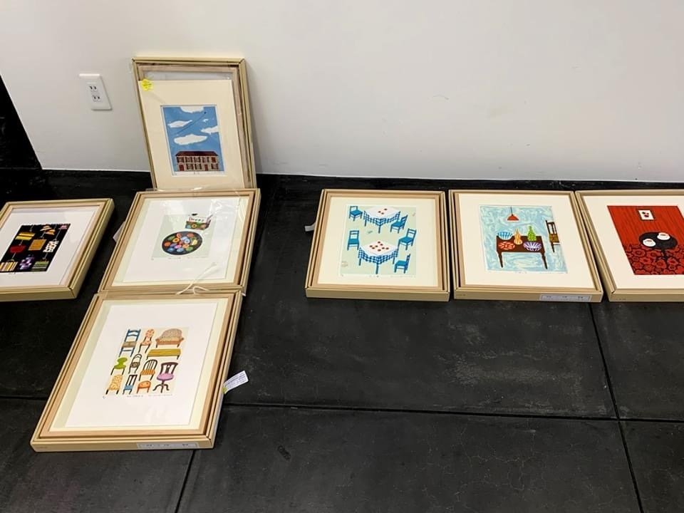 マツモトヨーコ展、版画を額装しました。｜morning
