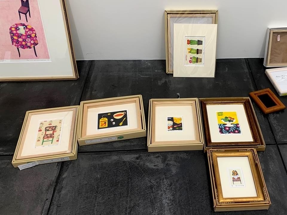 マツモトヨーコ展、版画を額装しました。｜morning