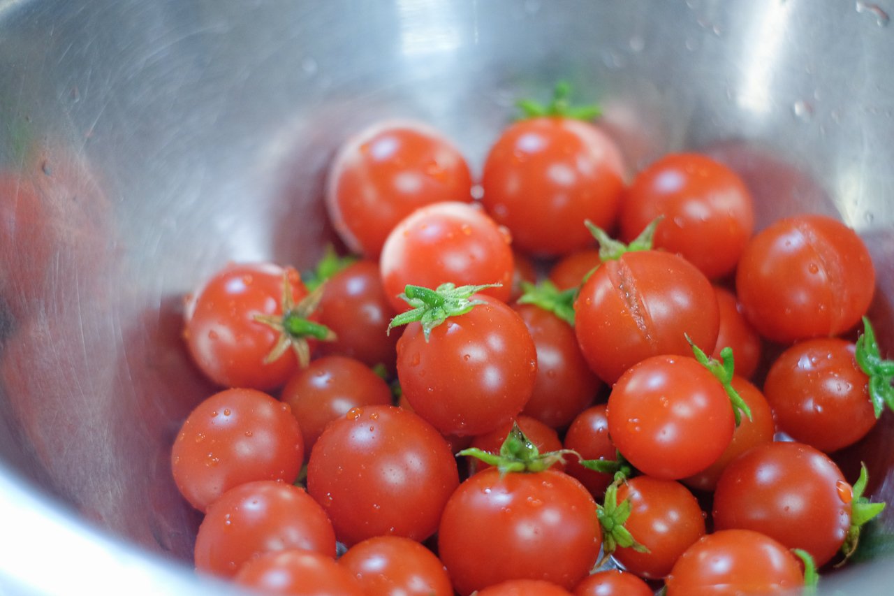 暑くなって一気に赤くなったミニトマト収穫 ハタモト Note