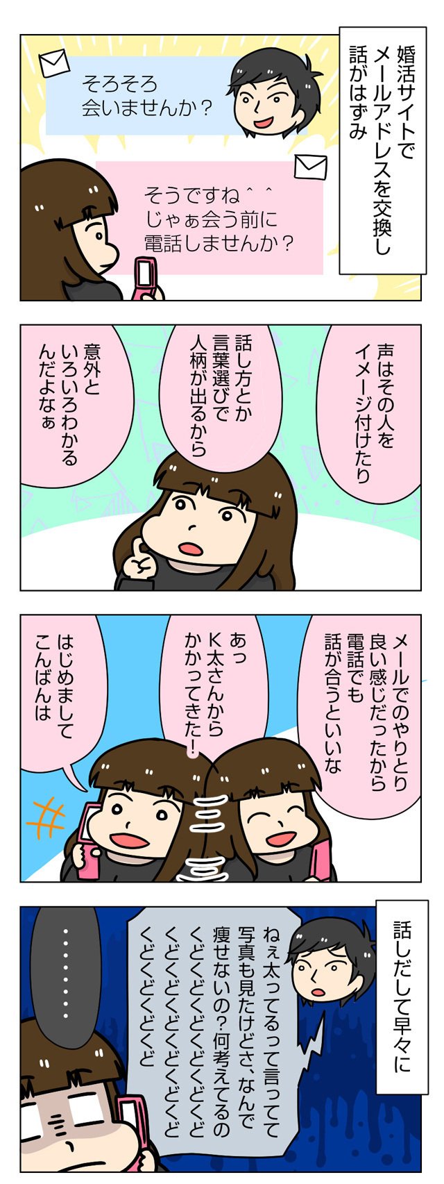 婚活漫画 恐怖 婚活相手がモラハラ男に 太めオタク女の婚活 第9話 U ユウ 婚活漫画 婚活コラム Note 婚活漫画 恐怖 婚活相手がモラハラ男に 太めオタク女の婚活 第9話 U ユウ 婚活漫画 婚活コラム Note