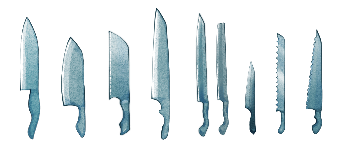 包丁9種類セット Kitchen Knife 9 Types Set Mizuhashi Note