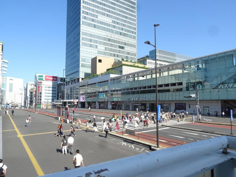 ピーク超え　たと言われても　先見えず　倒産、廃業　野放しのまま　　　　　　　　　※8.20 THU 15：00　東京「新宿」駅南口前横断歩道、みんな、どこへ行った。