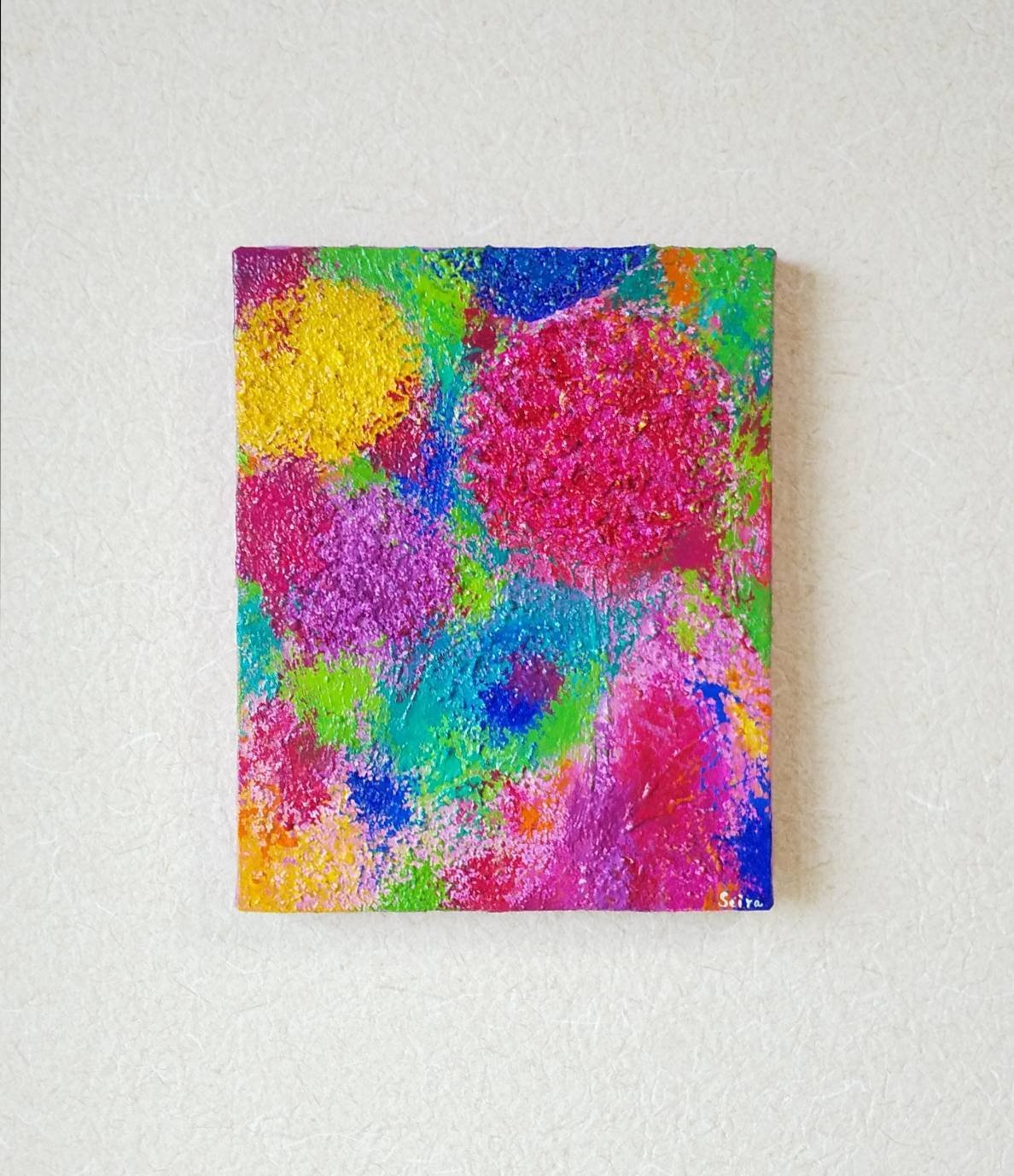 【今日の超目玉】 花火を見てテンションが上がる色たち（F3 油絵）｜☆seiraの作品 絵画