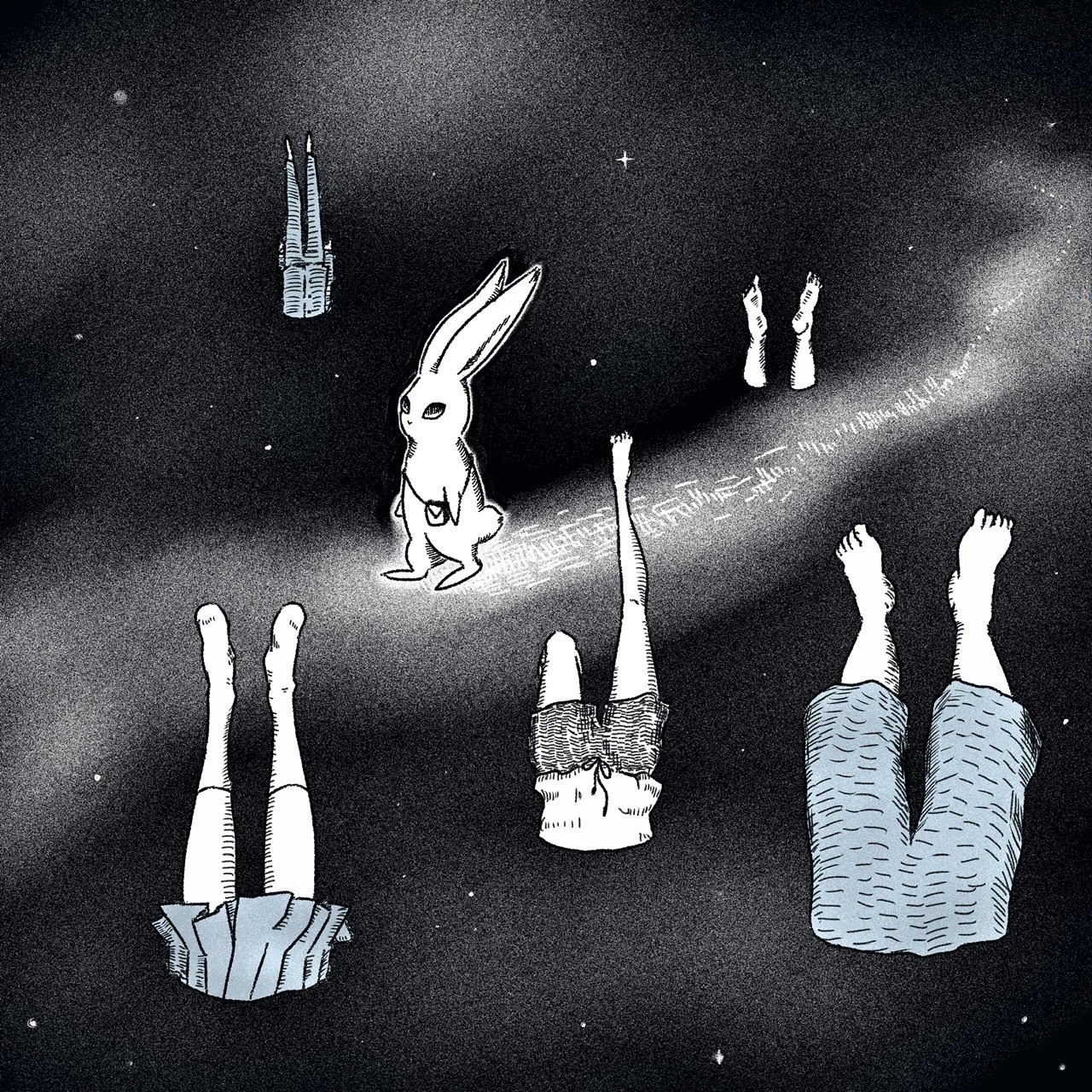 宇宙の散歩 イラスト 骸骨にしあ Note