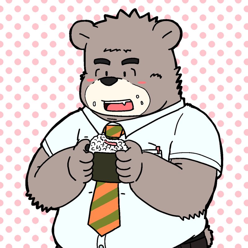 熊とムチムチ男子中心のイラスト クマ はるすけ Note