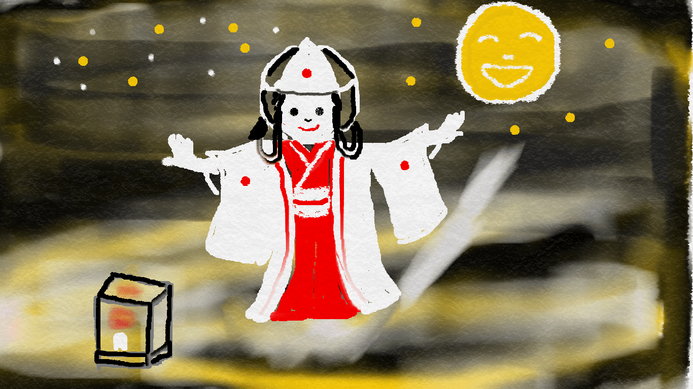 ハーロウィンの季節に日本の魔女をパソコンのカーソルでユラユラ描いて見ました 雀ちゃん Note ハーロウィンの季節に日本の魔女をパソコンのカーソルでユラユラ描いて見ました 雀ちゃん Note