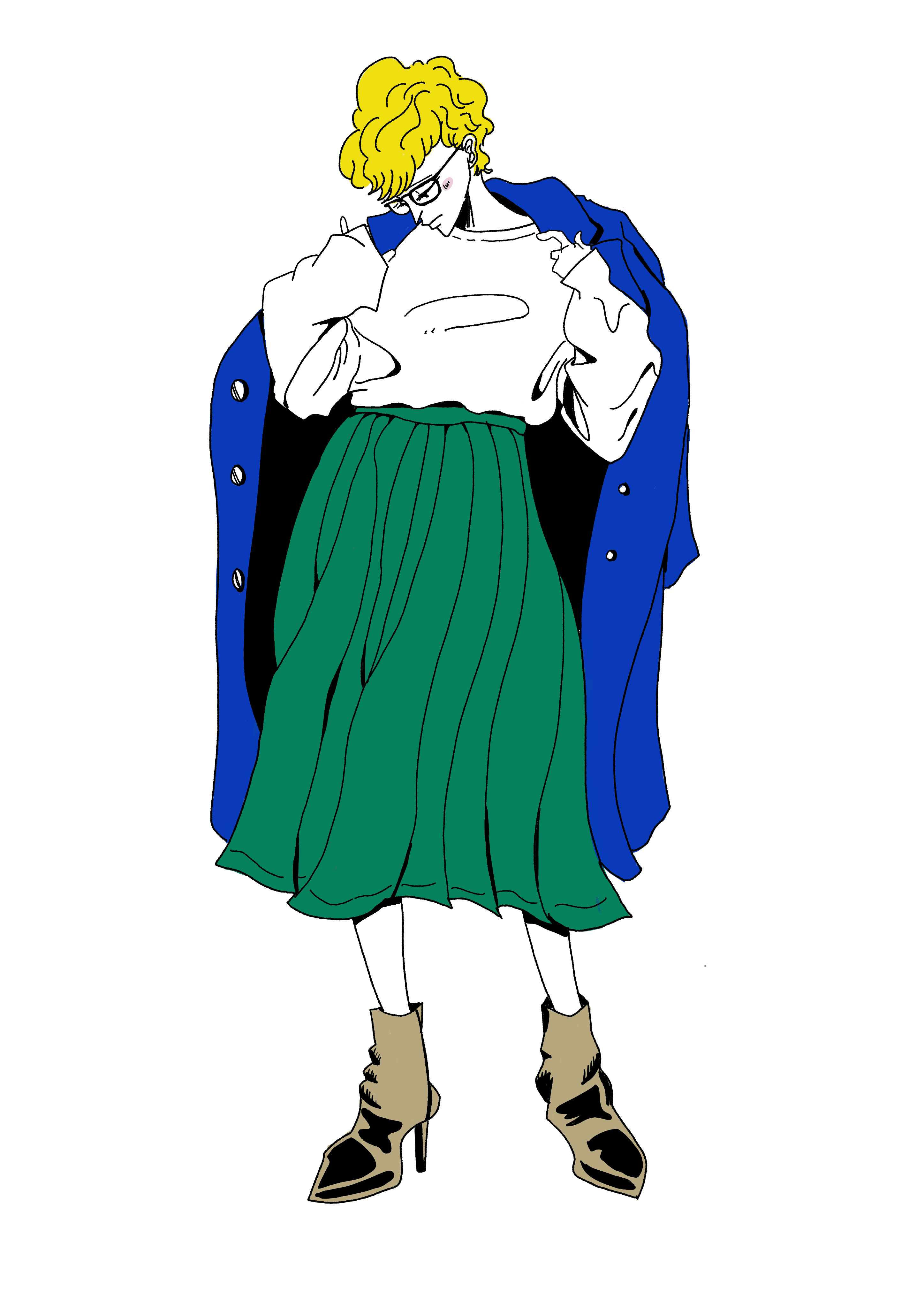 ほぼ毎日漫画のために人を描く練習と色塗りが苦手なので克服したい練習５日目 ともちん Note