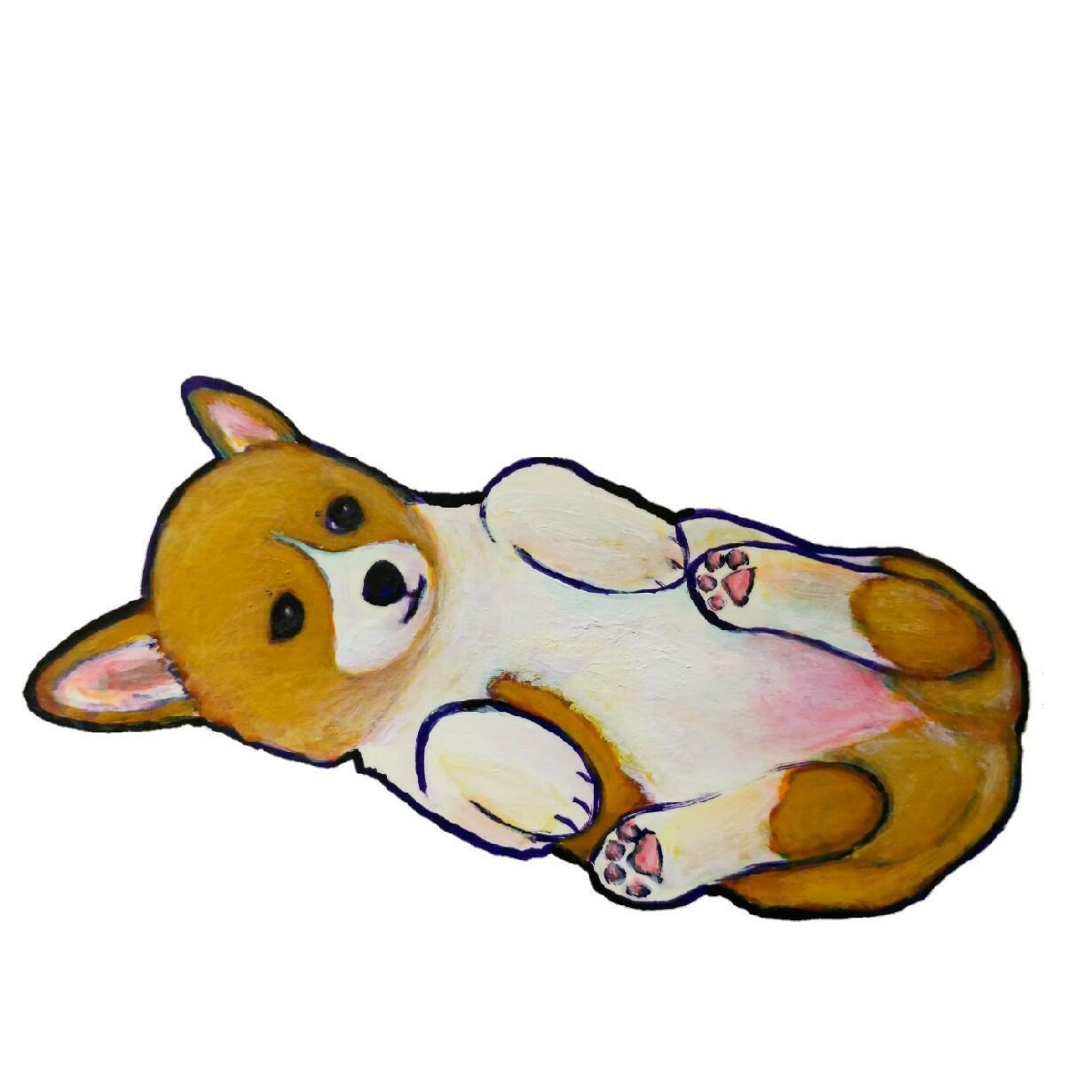 転がるコーギーの子犬 Ao Note 転がるコーギーの子犬 Ao Note