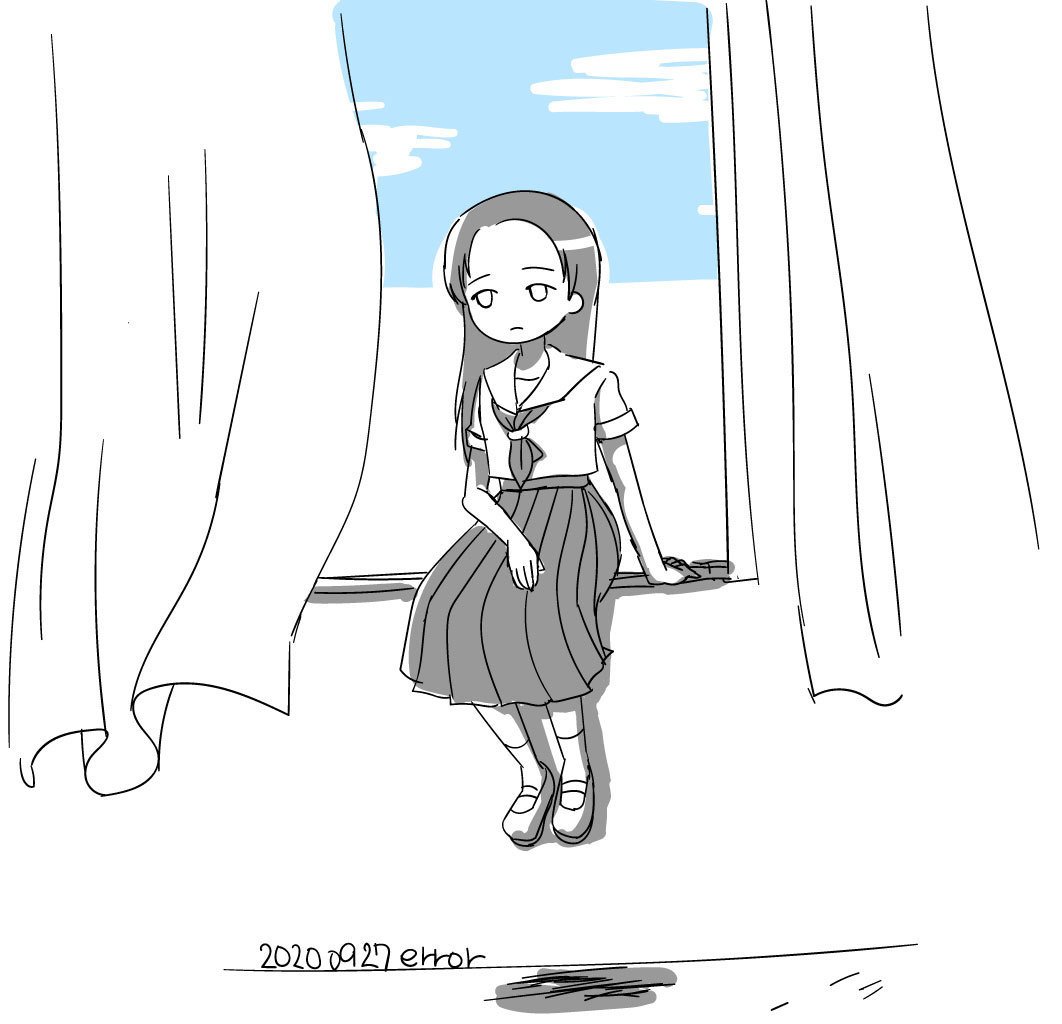 窓枠に座る人 Errorぃ Note