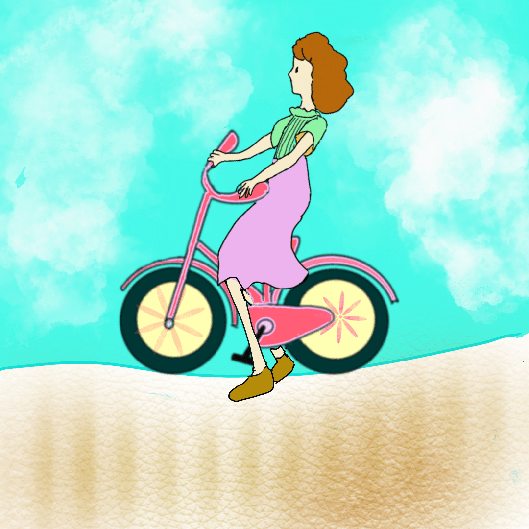 自転車イラストを用いて描いてみる Sora Note