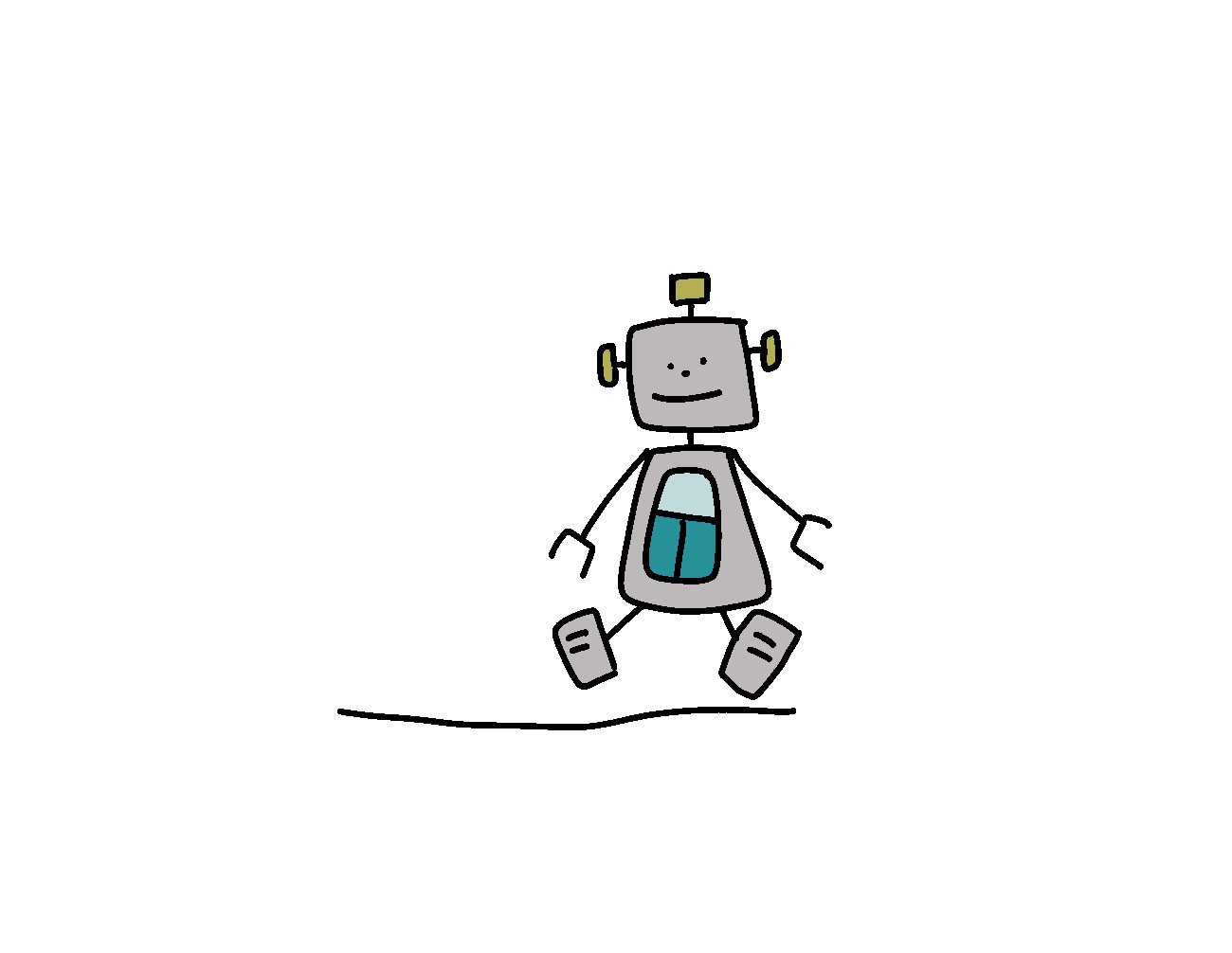 座るロボットくん Mabu Note