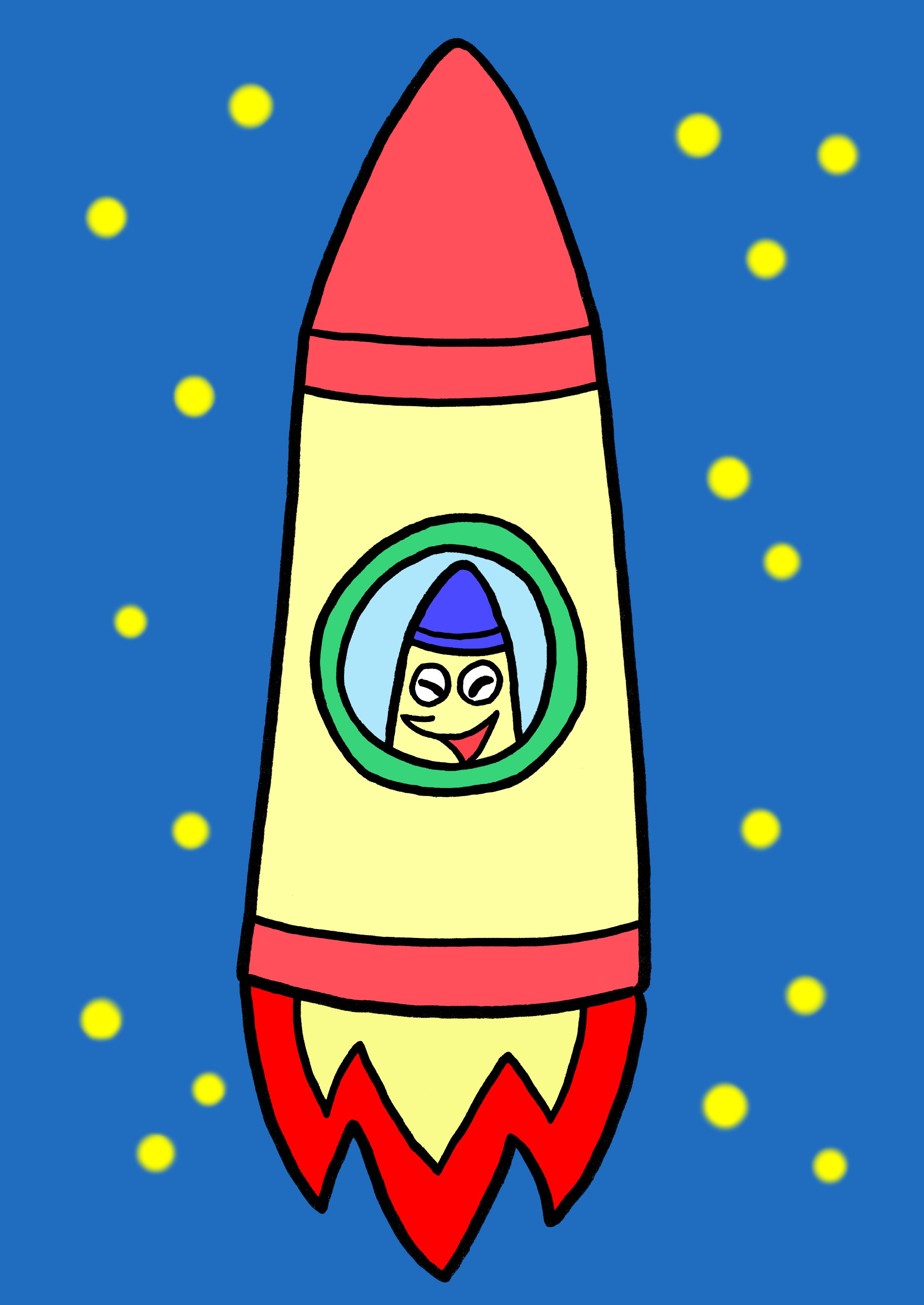 今日のイラスト133 クレヨンロケット 矢本マヒロ Note 今日のイラスト133 クレヨンロケット 矢本マヒロ Note
