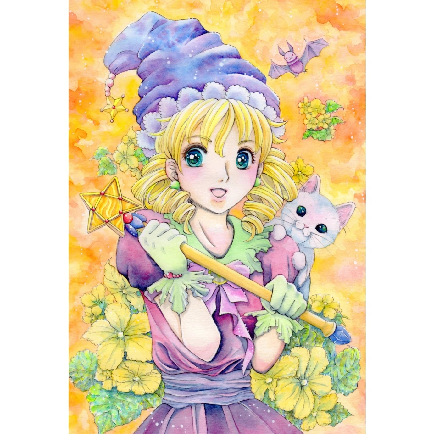 猫と魔女とカボチャの花 あかりや真奈美 Note