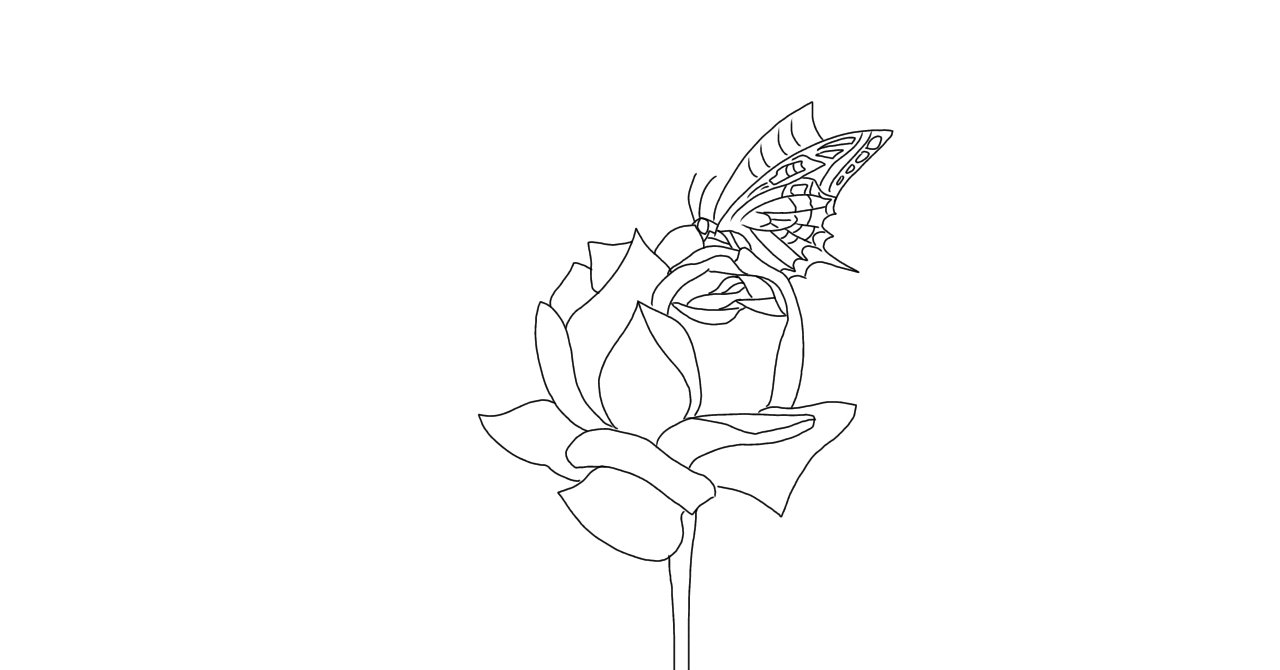 薔薇と蝶 椿 Tsubaki Note