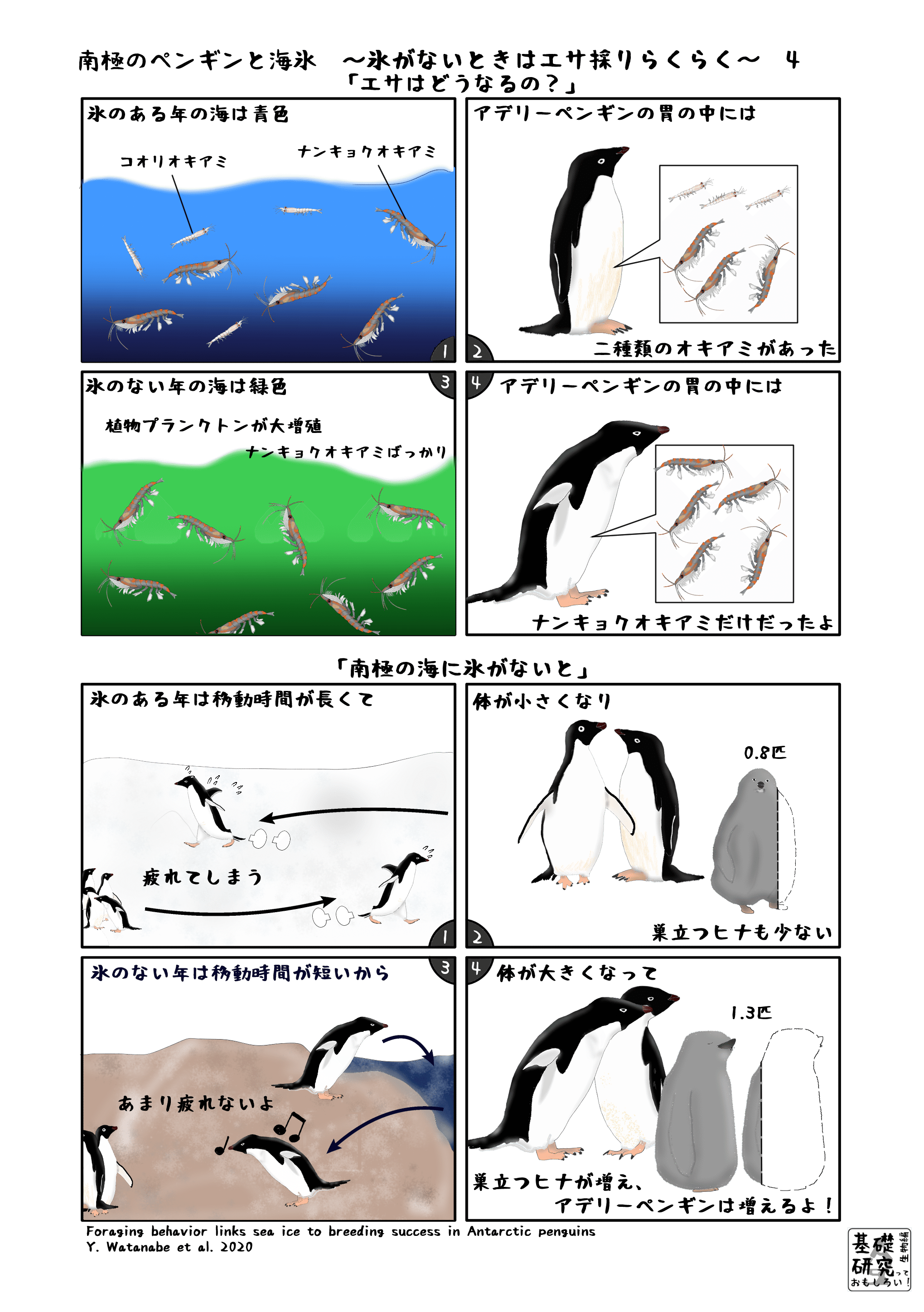 南極のペンギンと海氷 氷がないときはエサ採りらくらく 4 終 かわいせーざん 基礎研究っておもしろい 生物編 Note 南極のペンギンと海氷 氷がないときはエサ採りらくらく 4 終 かわいせーざん 基礎研究っておもしろい 生物編 Note