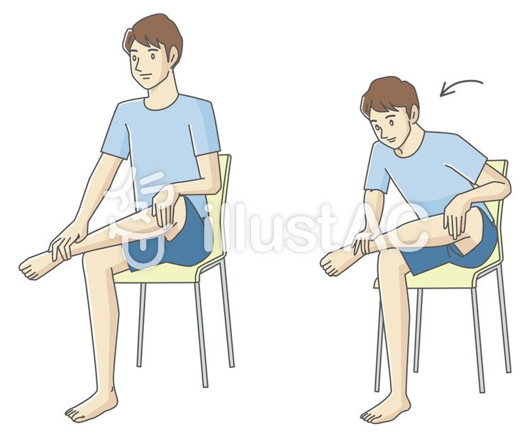 イラスト素材 Illust Ac ストレッチ 男性版 イラスト素材 Drown By Kana Note