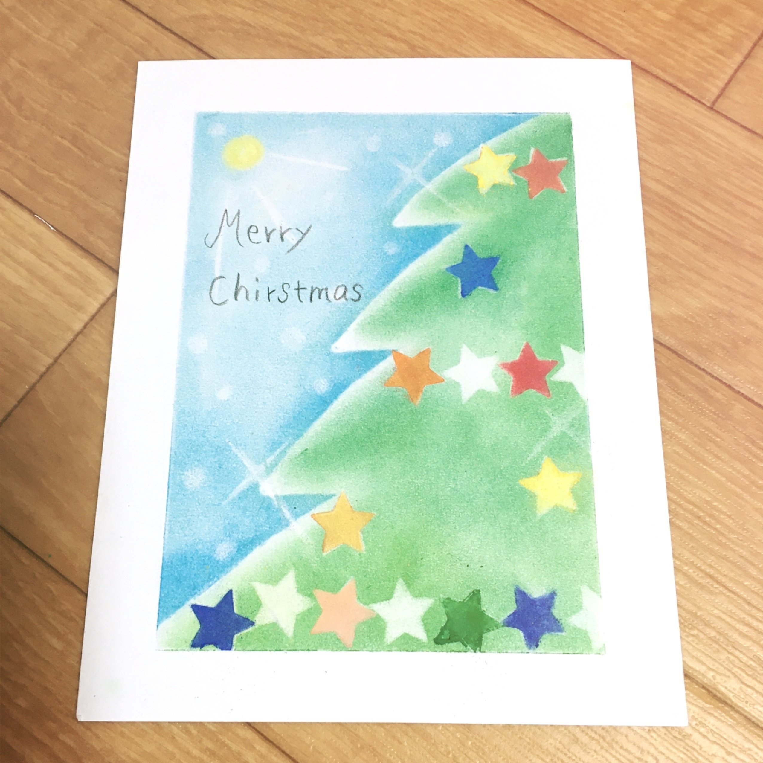 クリスマスツリーパステルアート ツキ Note クリスマスツリーパステルアート ツキ Note