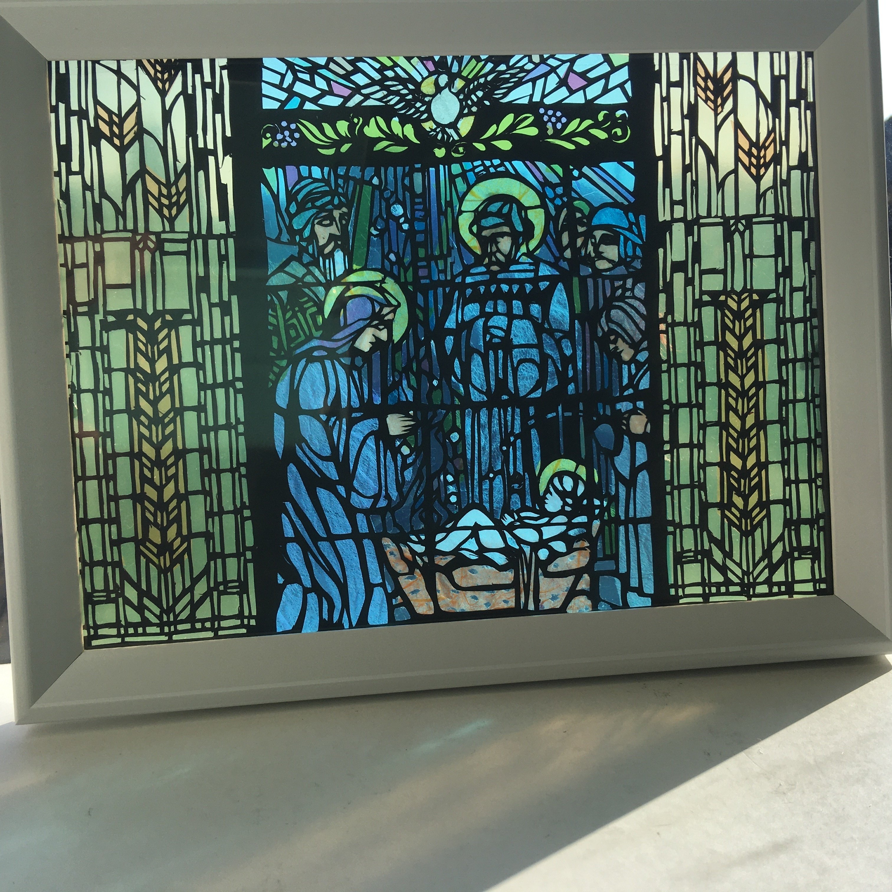 切り絵アート キリスト降誕と東方の３賢者 Frau Schnitt Note