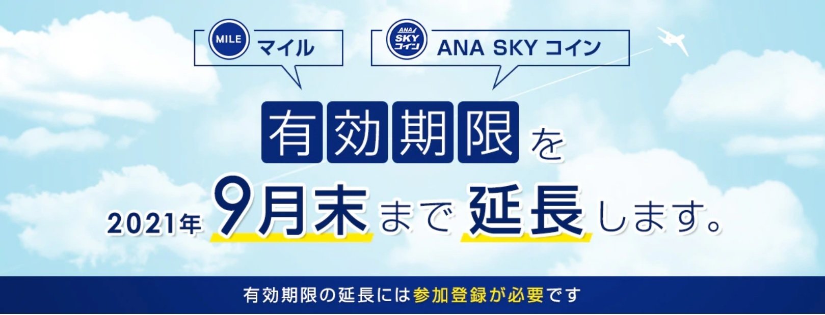 やった！ ANA SKYコインの有効期限が半年延長！｜ＭＧ２