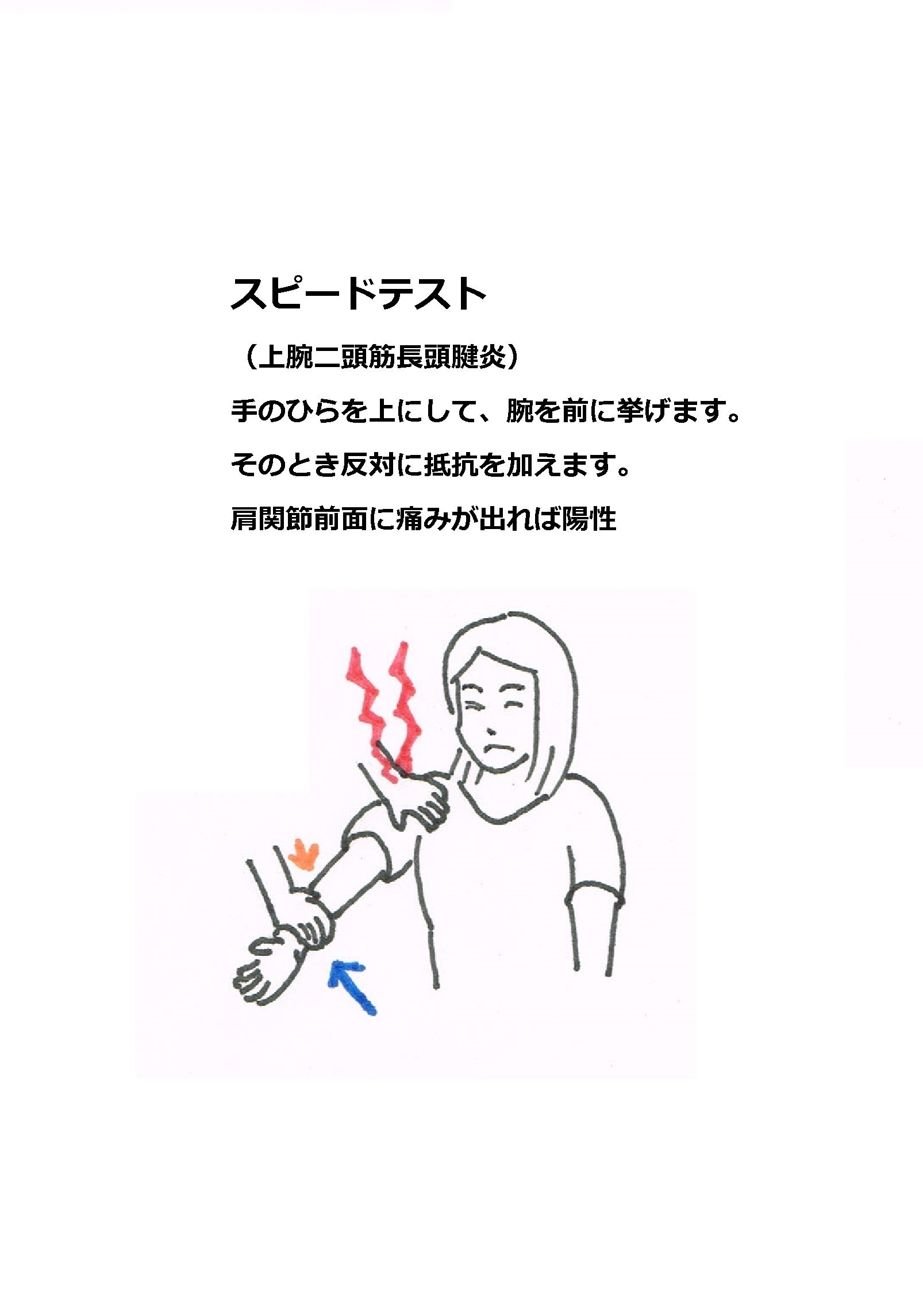 徒手検査法 スピードテスト 上腕二頭筋長頭腱炎 ひつじ Note 徒手検査法 スピードテスト 上腕二頭筋長頭腱炎 ひつじ Note