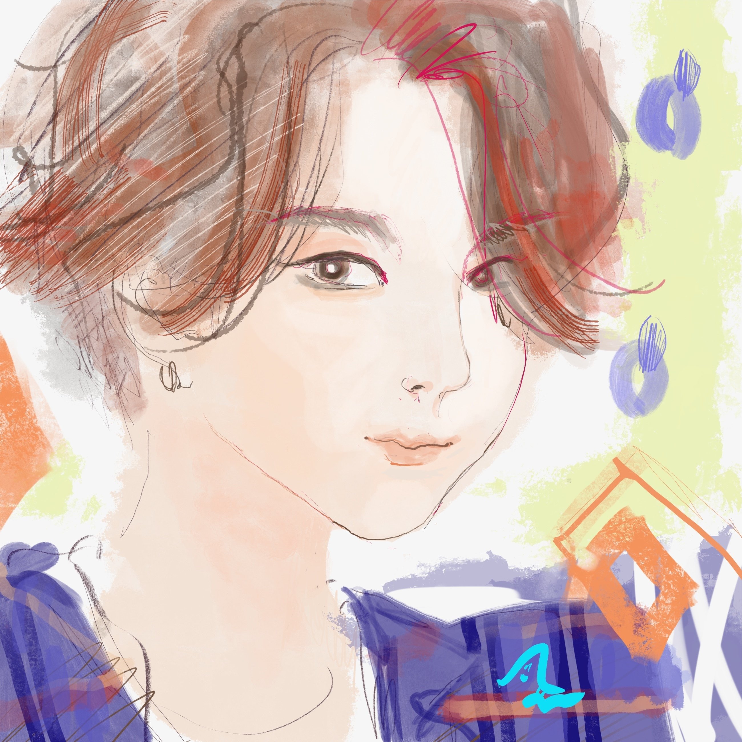 ラモちゃんがここ最近 オラの前で突然踊り始めて歌ってる そーあの流行ってる Bts オラは流行りそんなわからない 最近の韓国アイドルはキレイですね 女子だか男子だかわかんないくらいです でもこの人の詩すき オラの日常ipadアーティストaaa Chan Note