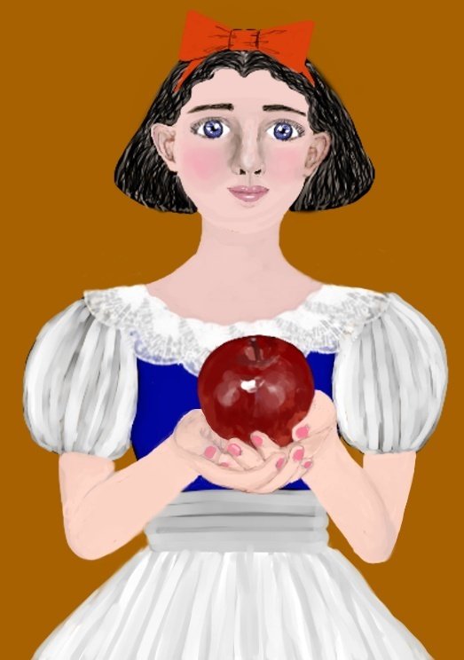 美人画 白雪姫と継母 お妃 ボンライト Note