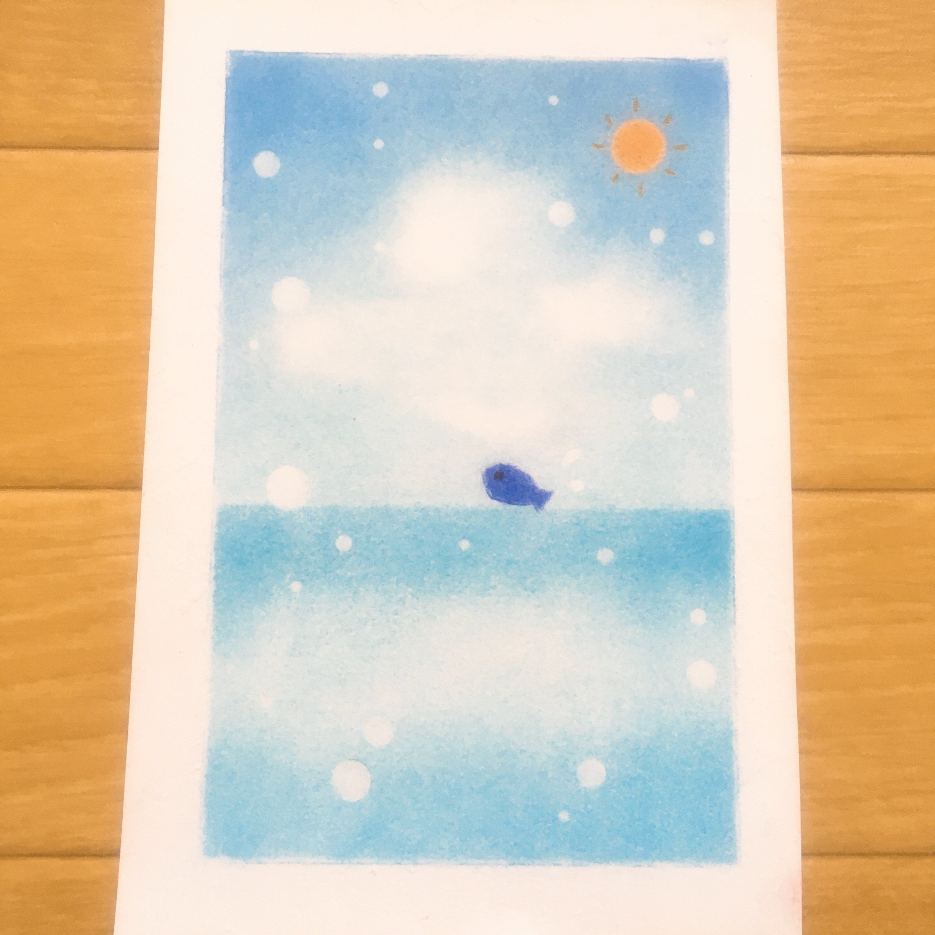 パステルアート 海 ツキ Note パステルアート 海 ツキ Note