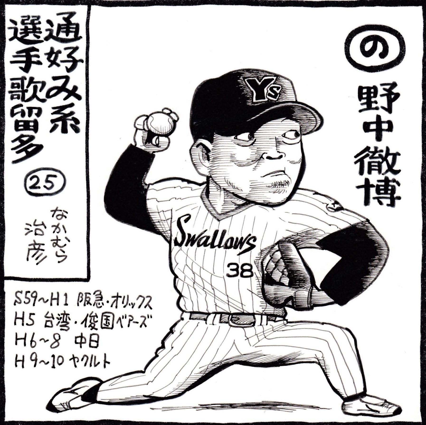 通好み系選手歌留多 の 野中徹博 なかむら治彦 Note