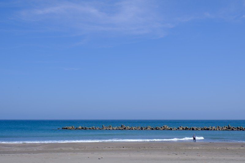一宮海岸と青空 千葉県一宮町 湯谷達則 湯谷達則 Note