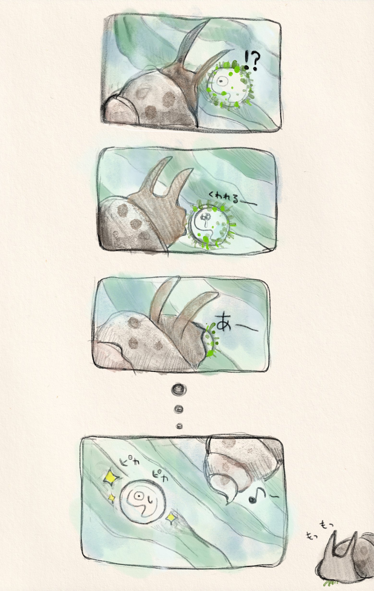 サカマキガイとメダカの卵 くわげ Note