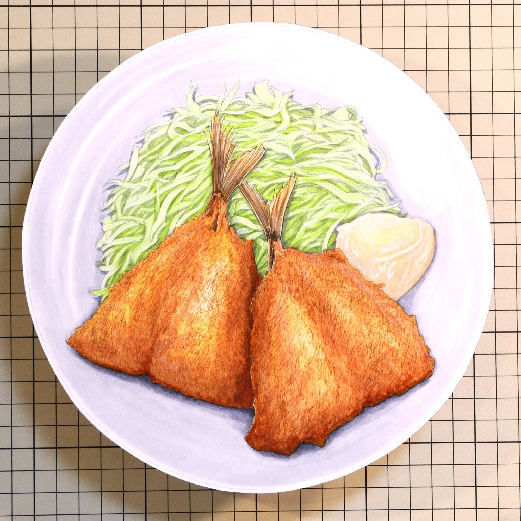 アジフライ定食 Jumpei Kawamura Note