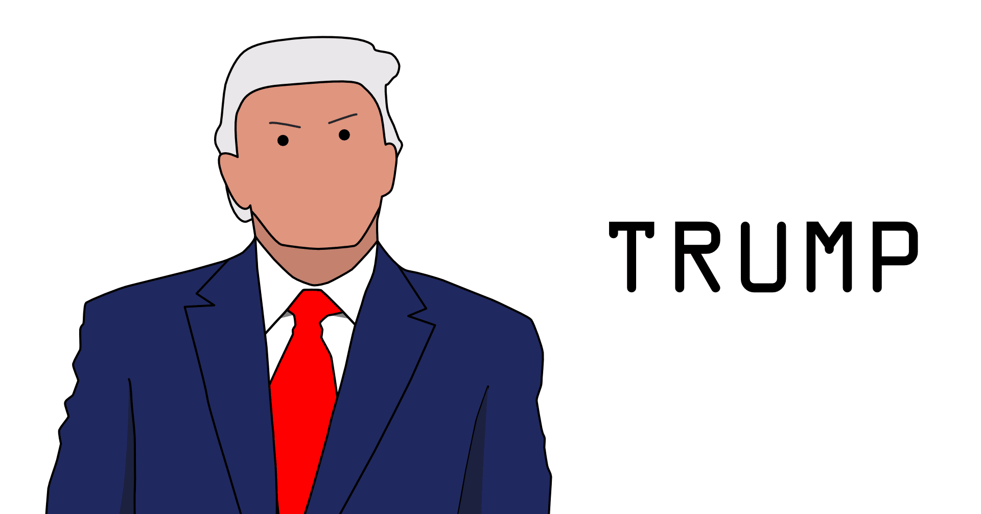 トランプ大統領のイラスト ピグ Note トランプ大統領のイラスト ピグ Note
