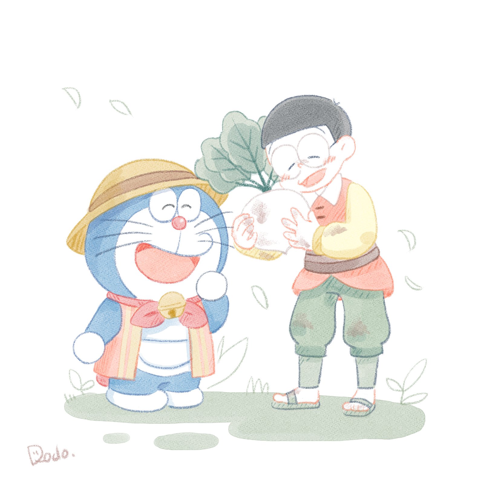 ドラえもん 見て 初めてカブを収穫したよ どーどー Note