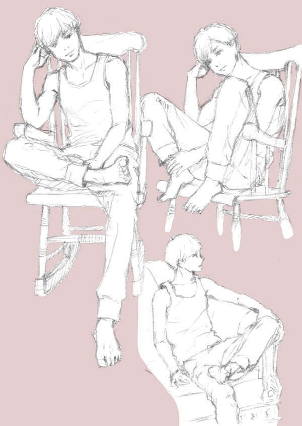 ポーズカタログ模写１ はる Note