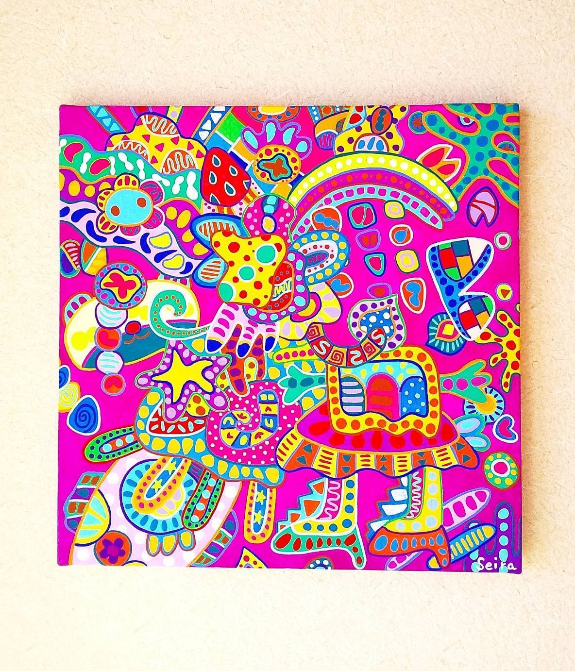 かわいいの世界が呼んでいる S6 アクリル画 Seeraseiraの作品部屋 Note