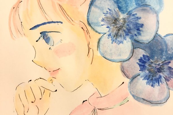 花と女の子イラスト めい Note 花と女の子イラスト めい Note