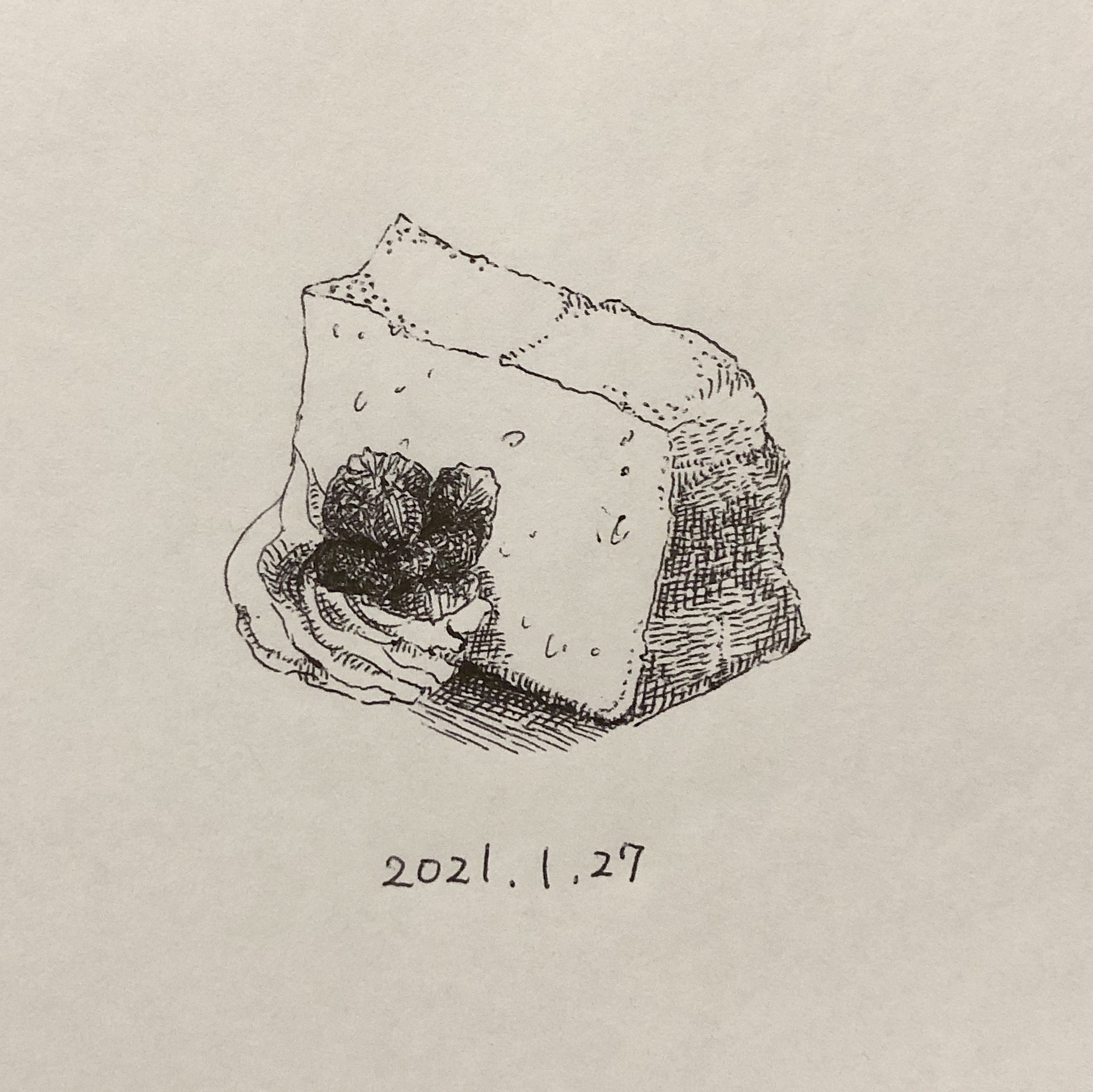 ボールペンイラスト ケーキ ねるこ ボールペン画 Note ボールペンイラスト ケーキ ねるこ ボールペン画 Note