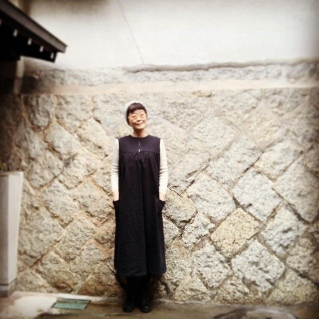 Torotoro ノースリーブopハーフリネン 黒 こまもの屋torotoro Note