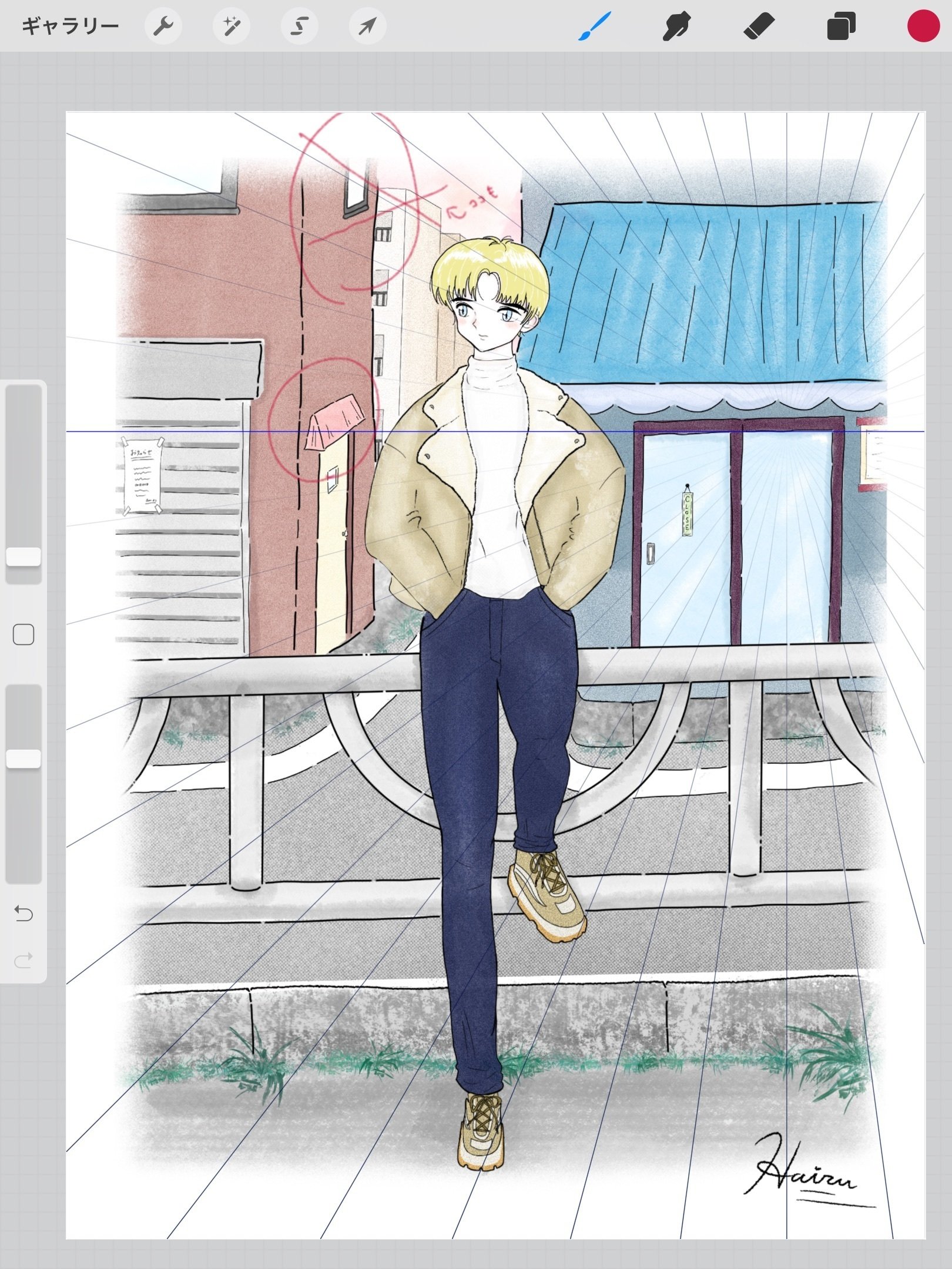 先程のイラストを アドバイスをいただき修正してみました 凪由ハイル Note