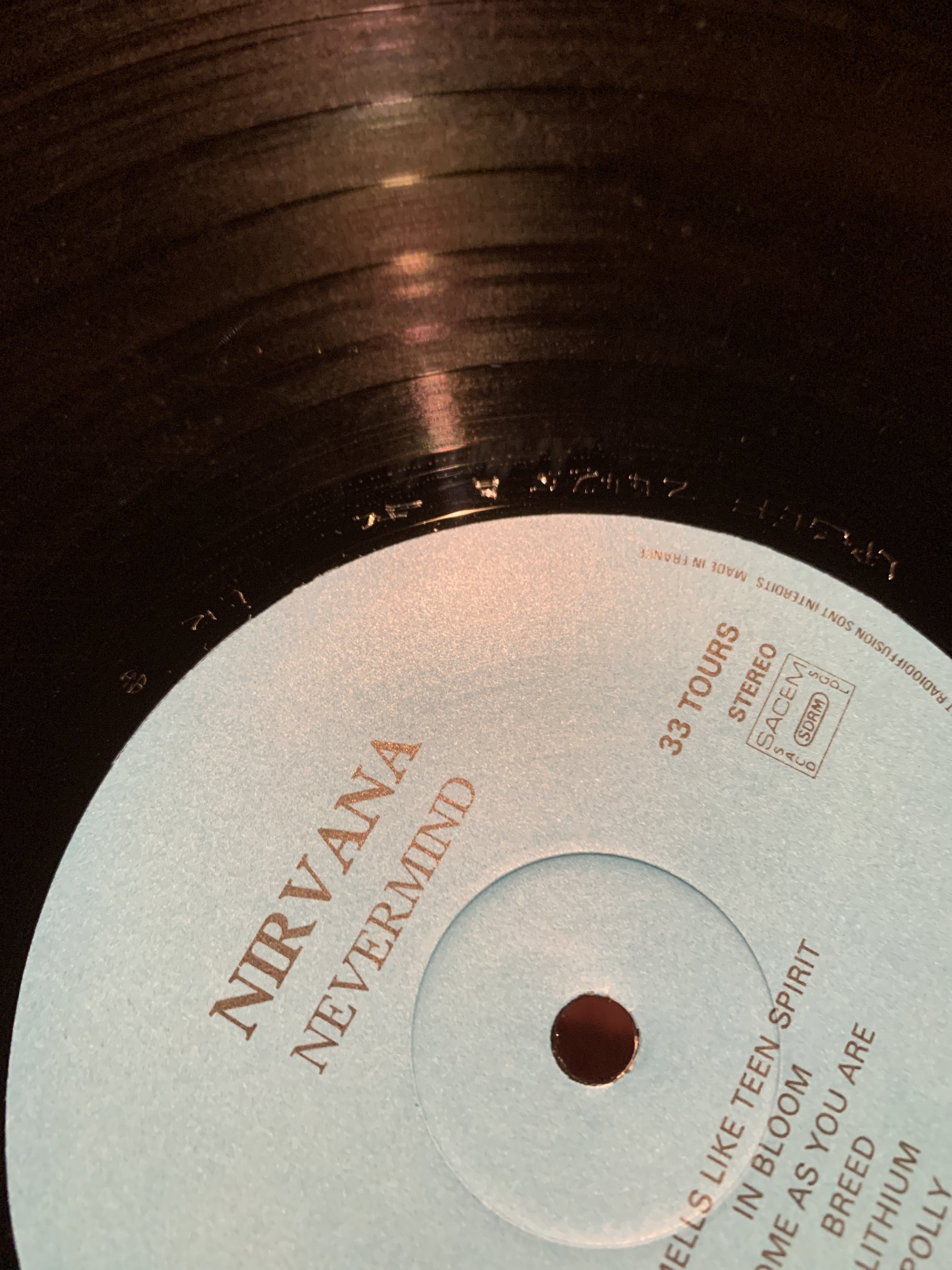 No.00003 Nirvana ‎– Nevermind France DGC GEF 24425 (5C
