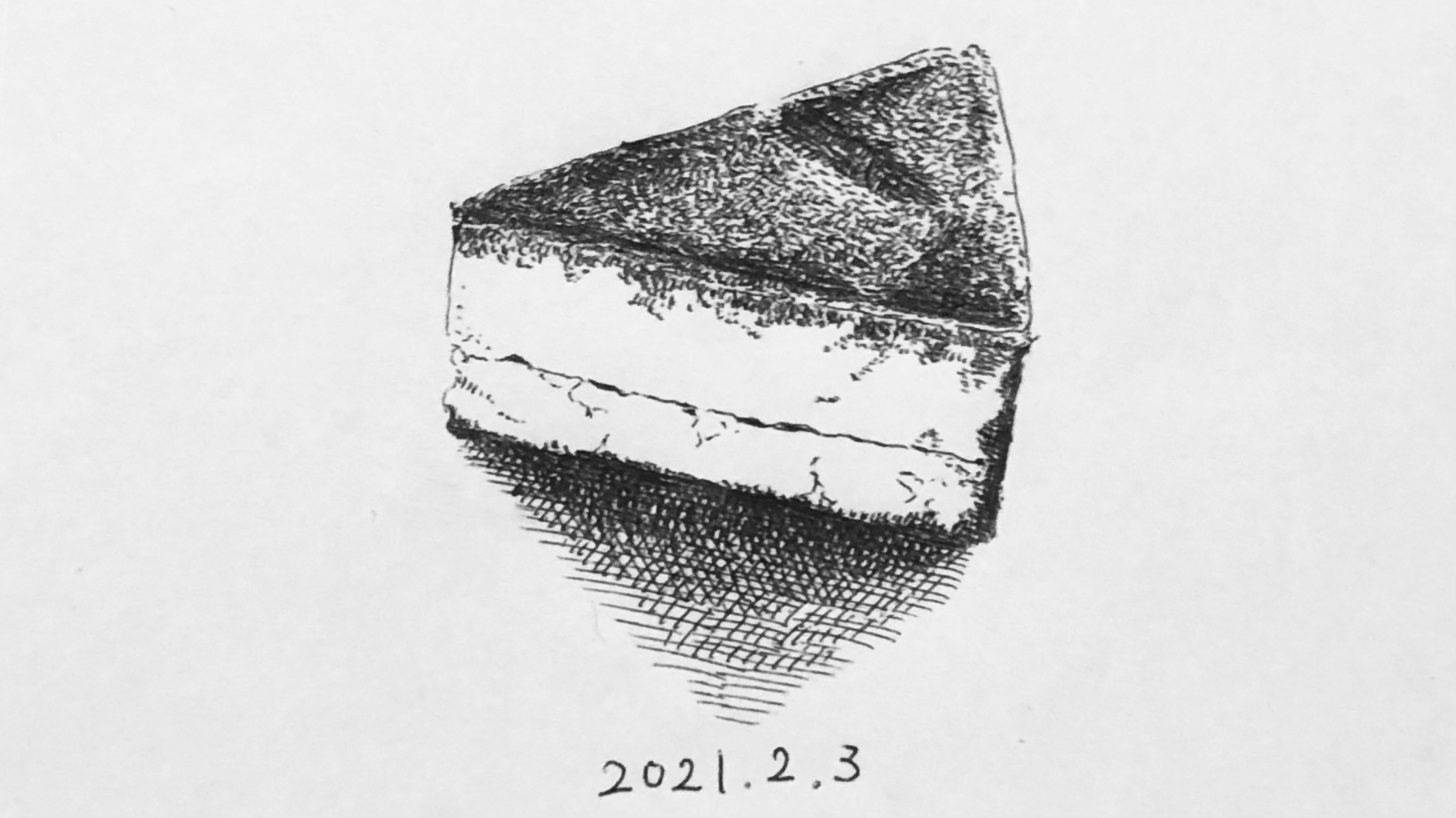 ボールペンイラスト ケーキ ねるこ ボールペン画 Note ボールペンイラスト ケーキ ねるこ ボールペン画 Note