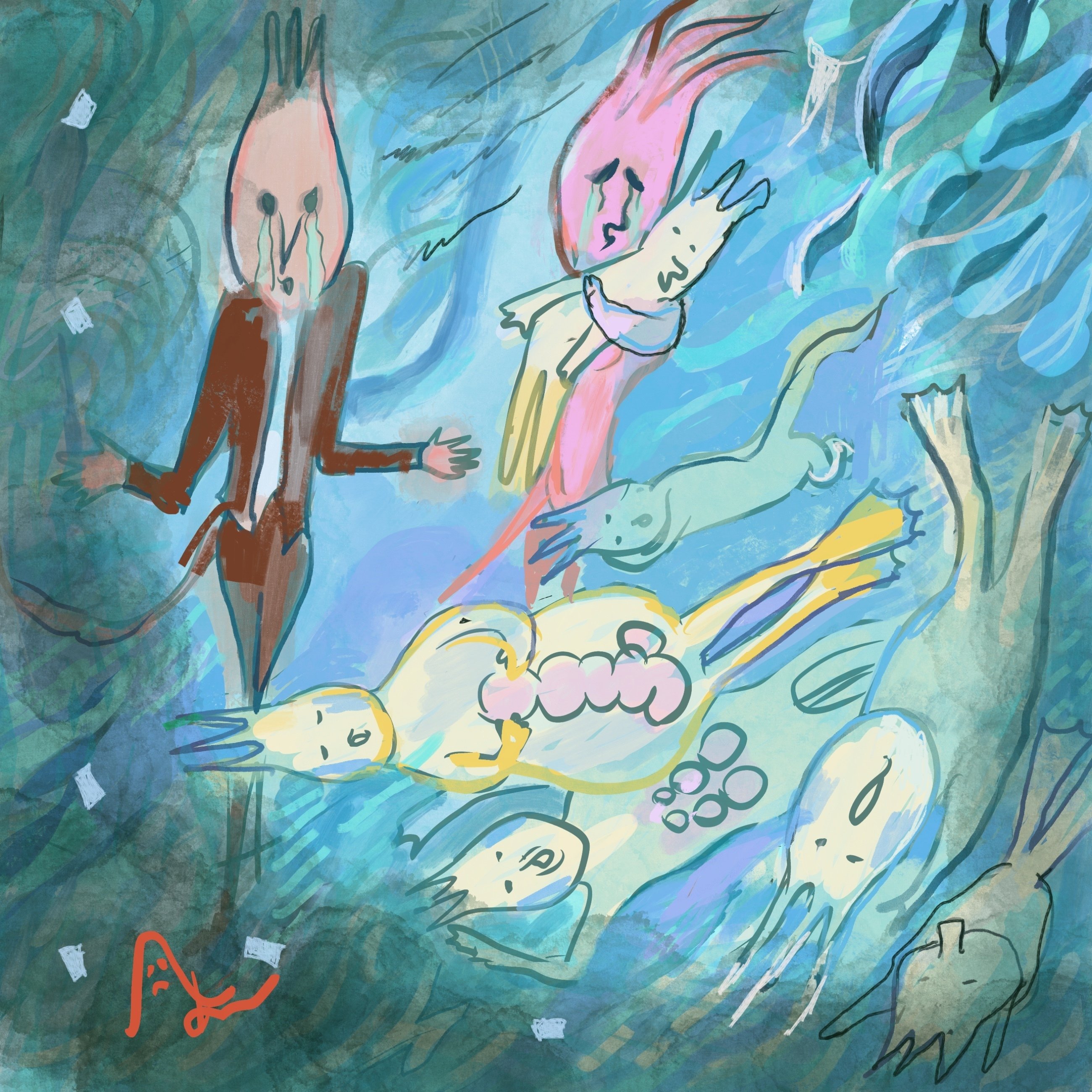 オラの日常32 それは2月の寒い冬の朝 シーモンキー 達が a Chan Note