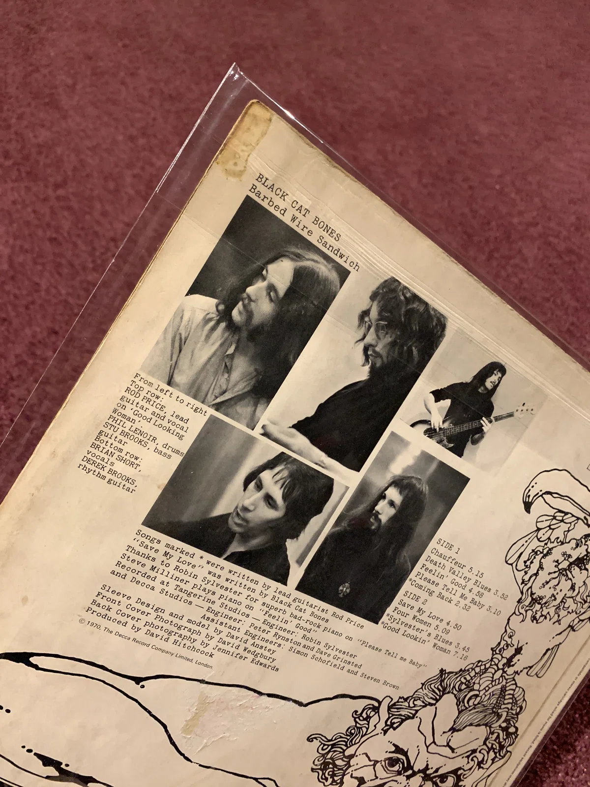No.00018 Black Cat Bones – Barbed Wire Sandwich Decca SDN 15 Nova 